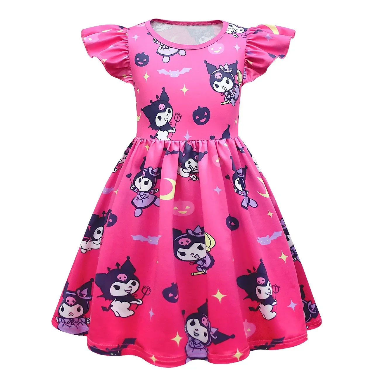 

Sanrio hello kitty children cartoon dress sleeveless vest T-shirt skirt Kuromi dress girls