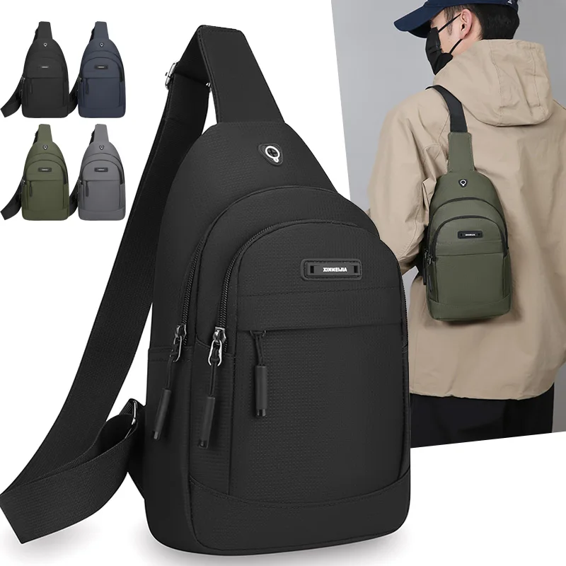 

Men's Waterproof Chest Sling Bag – Wear-Resistant Large Capacity Crossbody for Outdoor Hiking & Travel