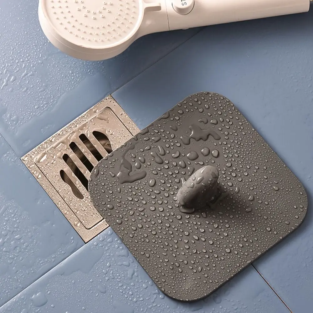 مرنة سيليكون غطاء لبالوعة بالأرضية لينة مزيل العرق أنبوب صرف صحي غطاء مكافحة الحشرات الأزرق الرمادي غطاء بالوعة المنزلية #4