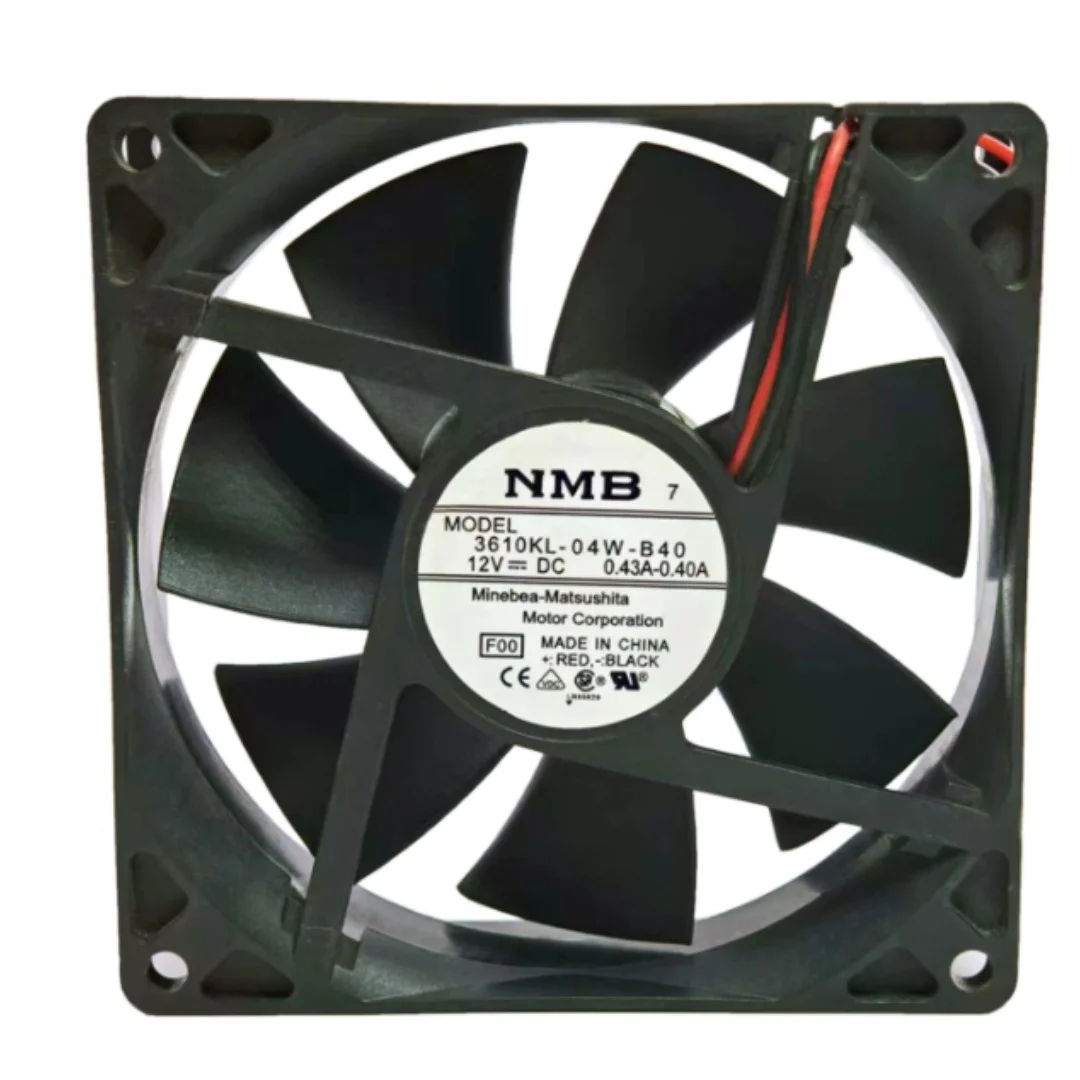 

NMB 3610KL-04W-B40 DC 12V 0.43A 92x92x25mm 2-Wire Server Cooling Fan