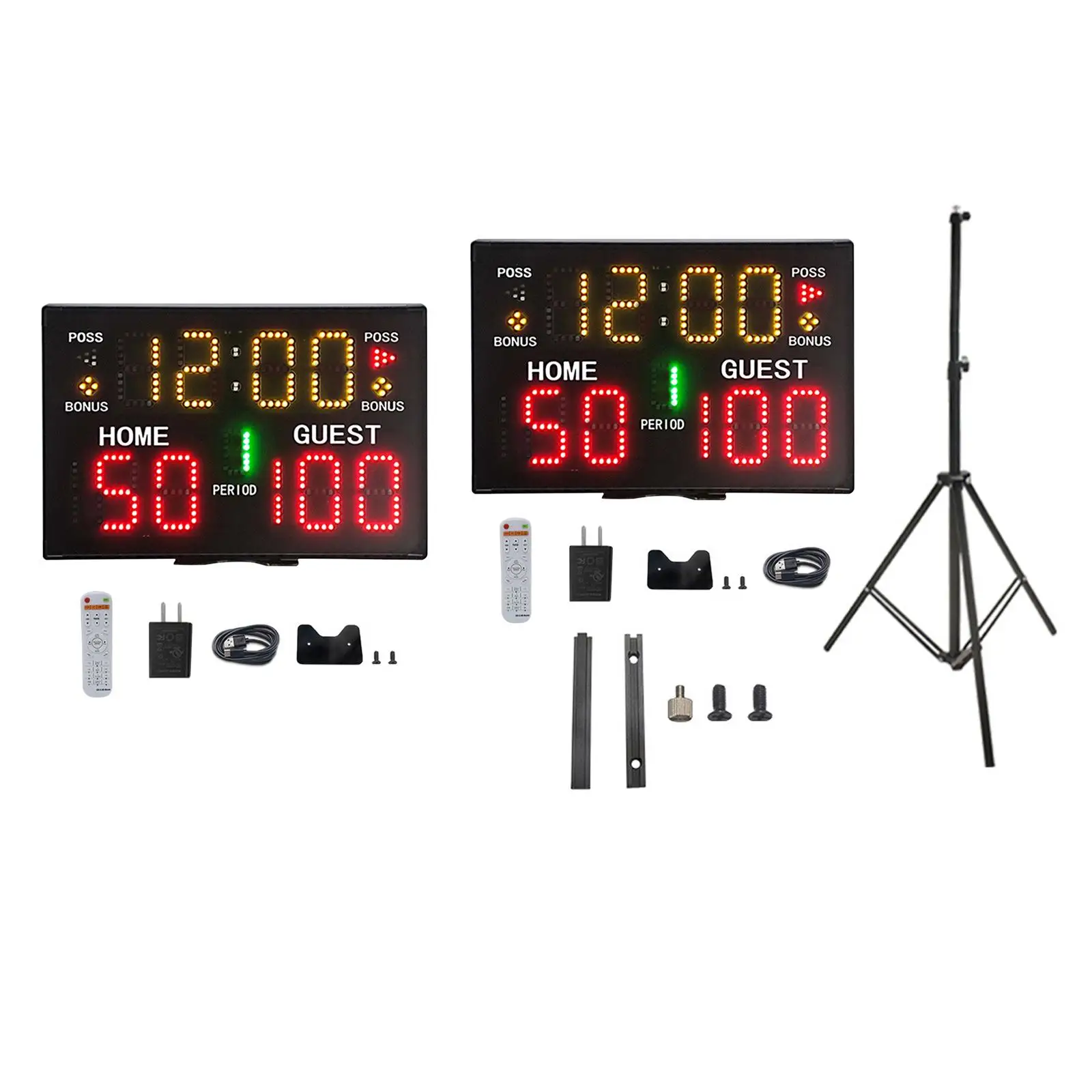 

Digital Scoreboard Score Keeper Electronic Scoreboard with Accessories for Basketball Tennis Volleyball Boxing Judo Sports