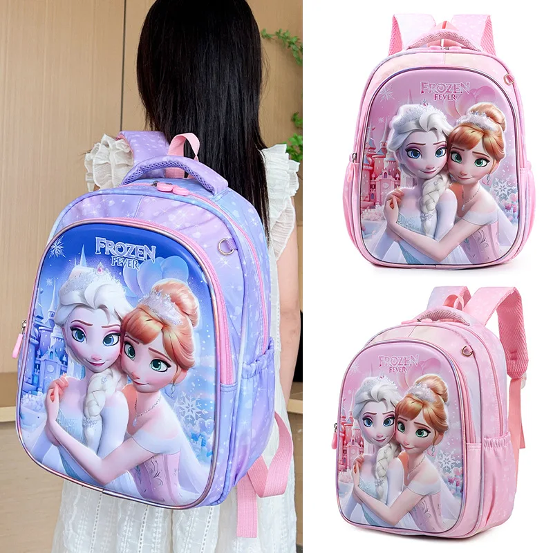 Mochila escolar Disney Frozen Grado 1-2 Spider Man estudiante de primaria mochila ortopédica de hombro de gran capacidad regalos para niños Mochilas