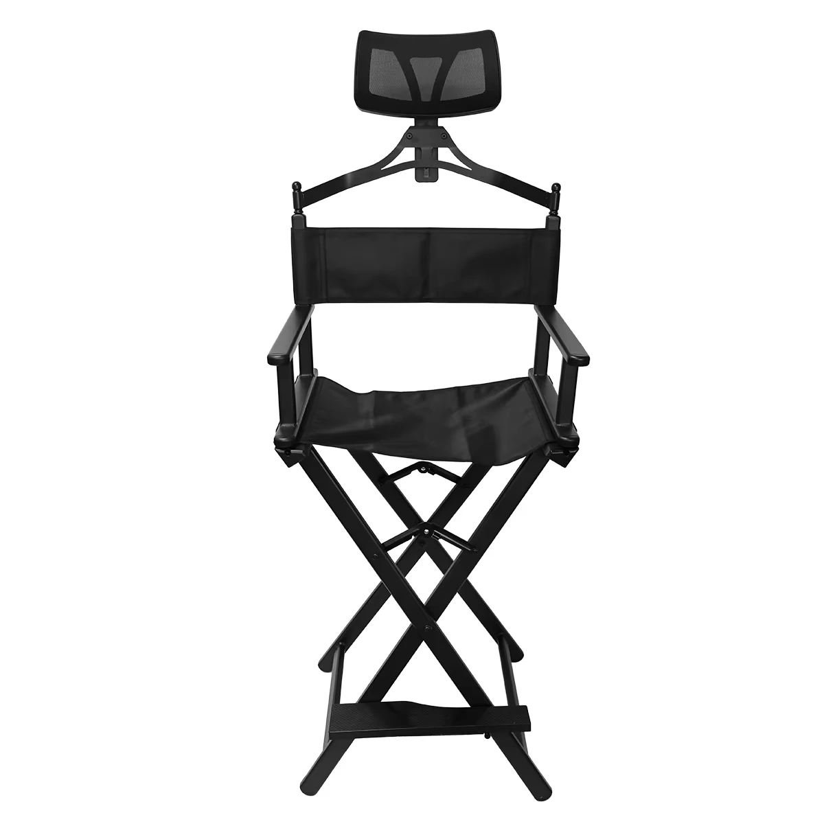 Black Folding Metal Chair for Outdoor Office Use