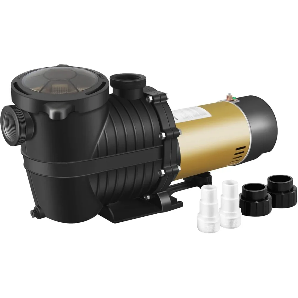 

1.5HP Dual Voltage 115/230V In/Above Ground Pool Pump, Self-priming Swimming Pool Water Circulation Pumps