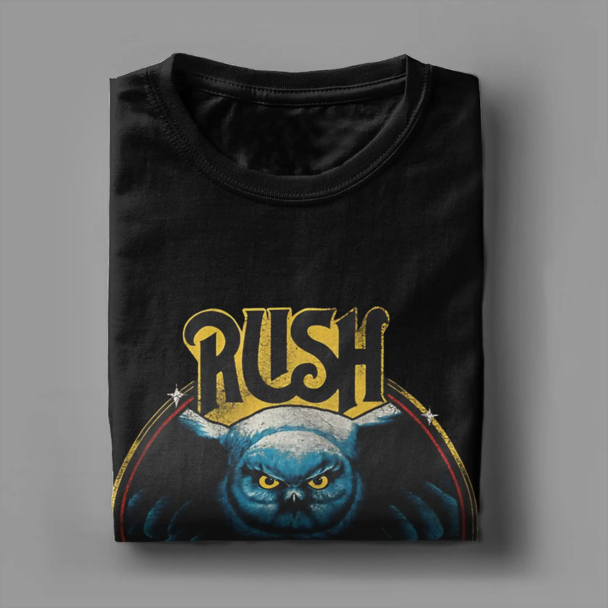 Rock Music Rush Band Cotton T-Shirt For Man Summer  Vintage T-Shirts Fashion Tees Oversize Custom DIY Tops