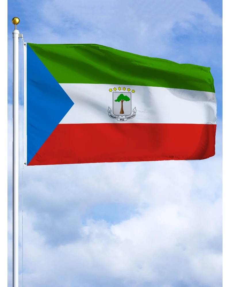 60×90 90x150 120×180CM Equatorial Guinea Emblem Flag Polyester Printed Banner Tapestry For Decor