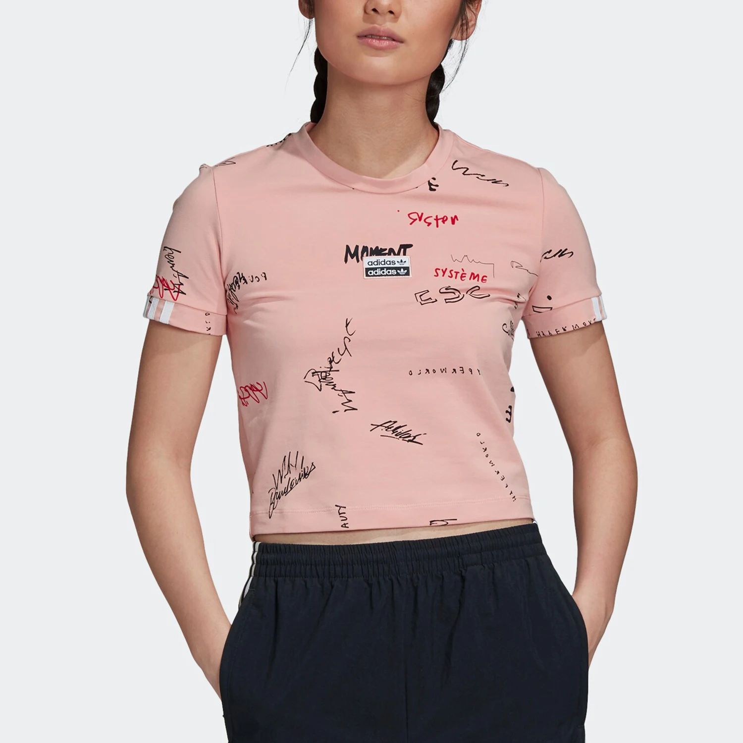 

Adidas Originals Authentic Trefoil TEE Women's Summer Sport Short Sleeve T-Shirt GD3059