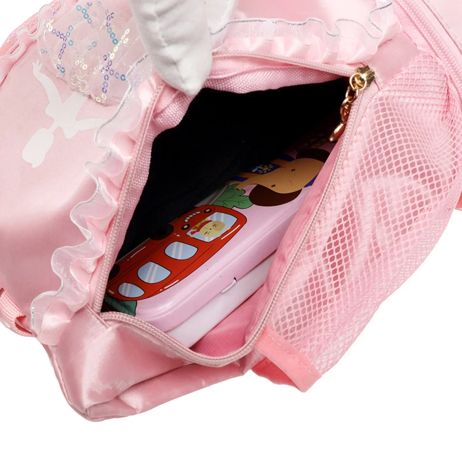 

Детский рюкзак для хранения балета и танцев для девочек, сумка для латинского балета, кружевная сумка с буквенным принтом, спортивная сумка для танцев, детский школьный рюкзак для балерины