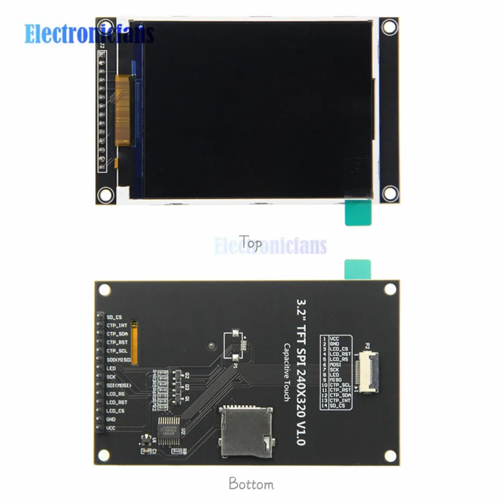 3,2 Zoll TFT LCD Touchscreen-Display-Modul 240*320 SPI Seriell für Arduino R3 Mega2560 Entwicklungsboard – Detail 9