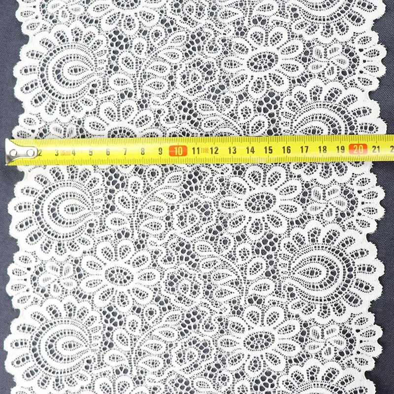 3 Meters White Elastic Lace Trim For Underwear Stretch Lace Fabric DIY Crafts Garments Sewing Suppies  Accessories