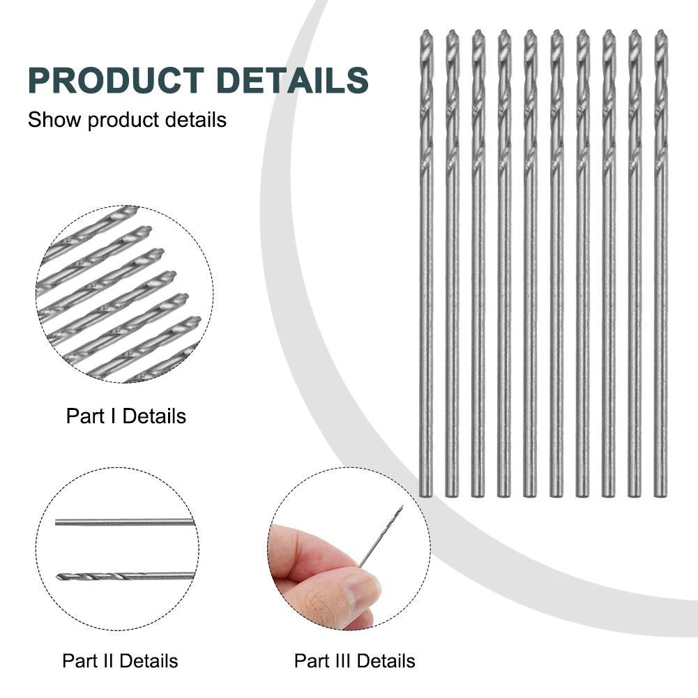 

10 шт. высокоскоростные стальные Позолоченные спиральные сверла 1,0 мм Спиральные сверла Концевая фреза с прямым хвостовиком диаметр сверления из быстрорежущей стали