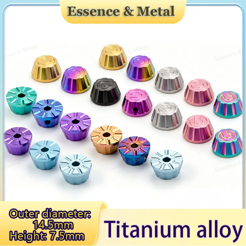 1PCS Titanium Alloy Tapered Knob Motorcycle Direct Push Upper Pump Adjustment Knob Original Adjustment Knob TC4 High Hardness