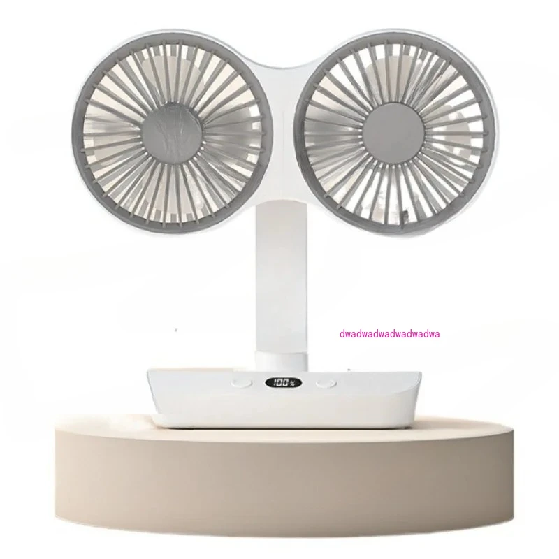 New Dual-head USB Charging Model, Large Wind Electric Fan