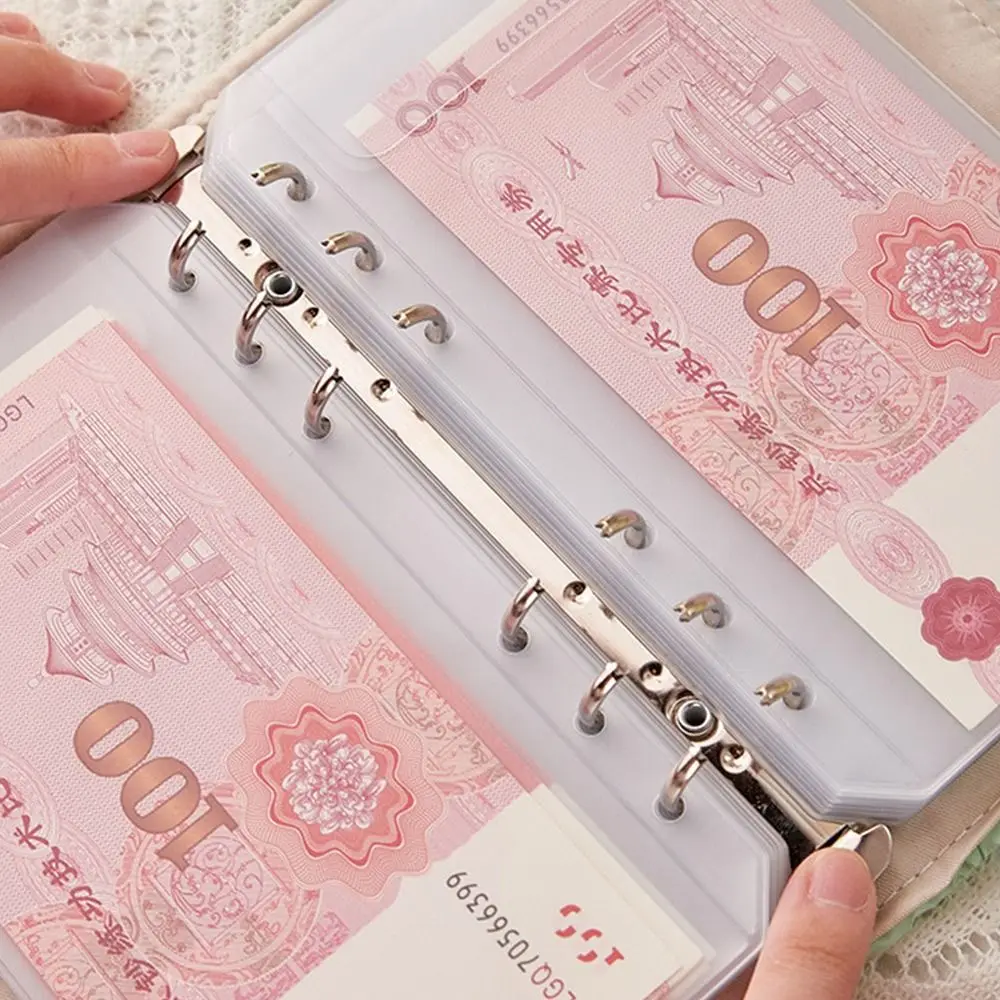 Save Money 100 Envelopes Money Saving Challeng Cloth Reusable Mini Binder Savings Challenge Large Capacity Budget Binder Couples