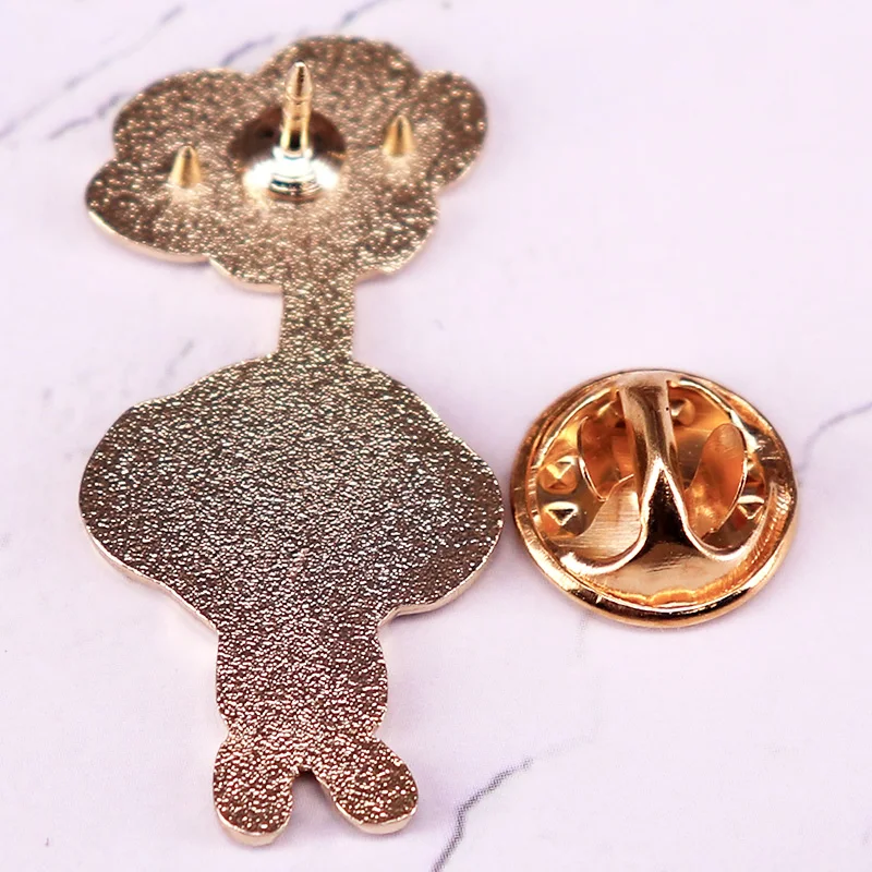White Pikmmin Enamel Pin Cute Game Character Badge Brooch Gamer Gift Backpack Decoration view 2