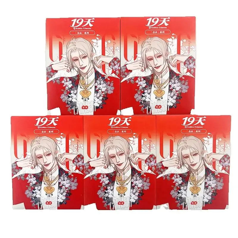 New Manga 19 Days Golden Crimson Series Acrylic Card Mo Guanshan, He Tian Characters Transparent Cards Fans Collection Gift image 6