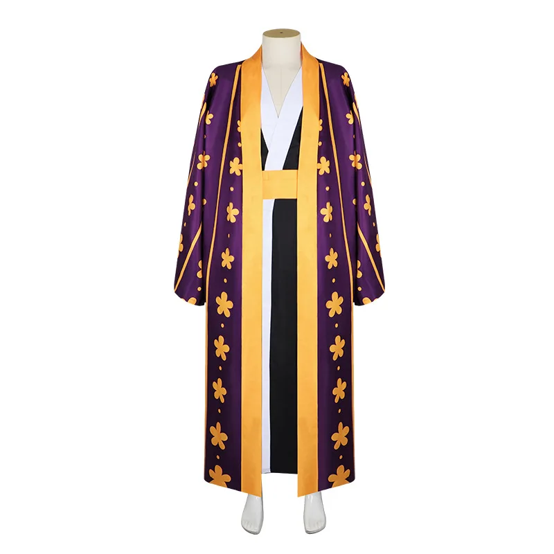 

Adult Trafalgar D. Water Law Yukata Kimono Halloween Cosplay Costume Carnival Party Dress Up Outfit Stage Role Playing Suit