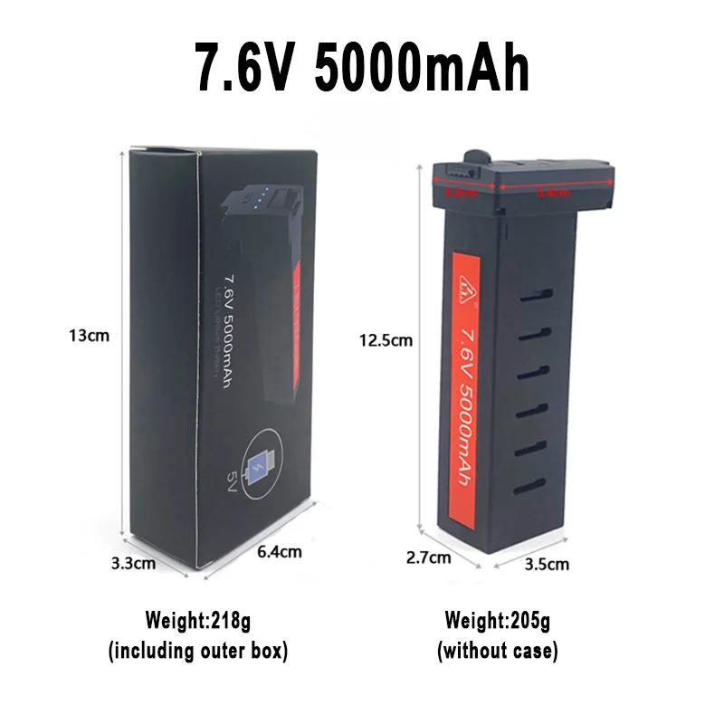 ZLL Drone SG908/SG906 Max Battery SG906 Max1 4K Profesional Camera Drone Battery 7.6V 3400mAh/5000mAh Capacity SG906 Accessories