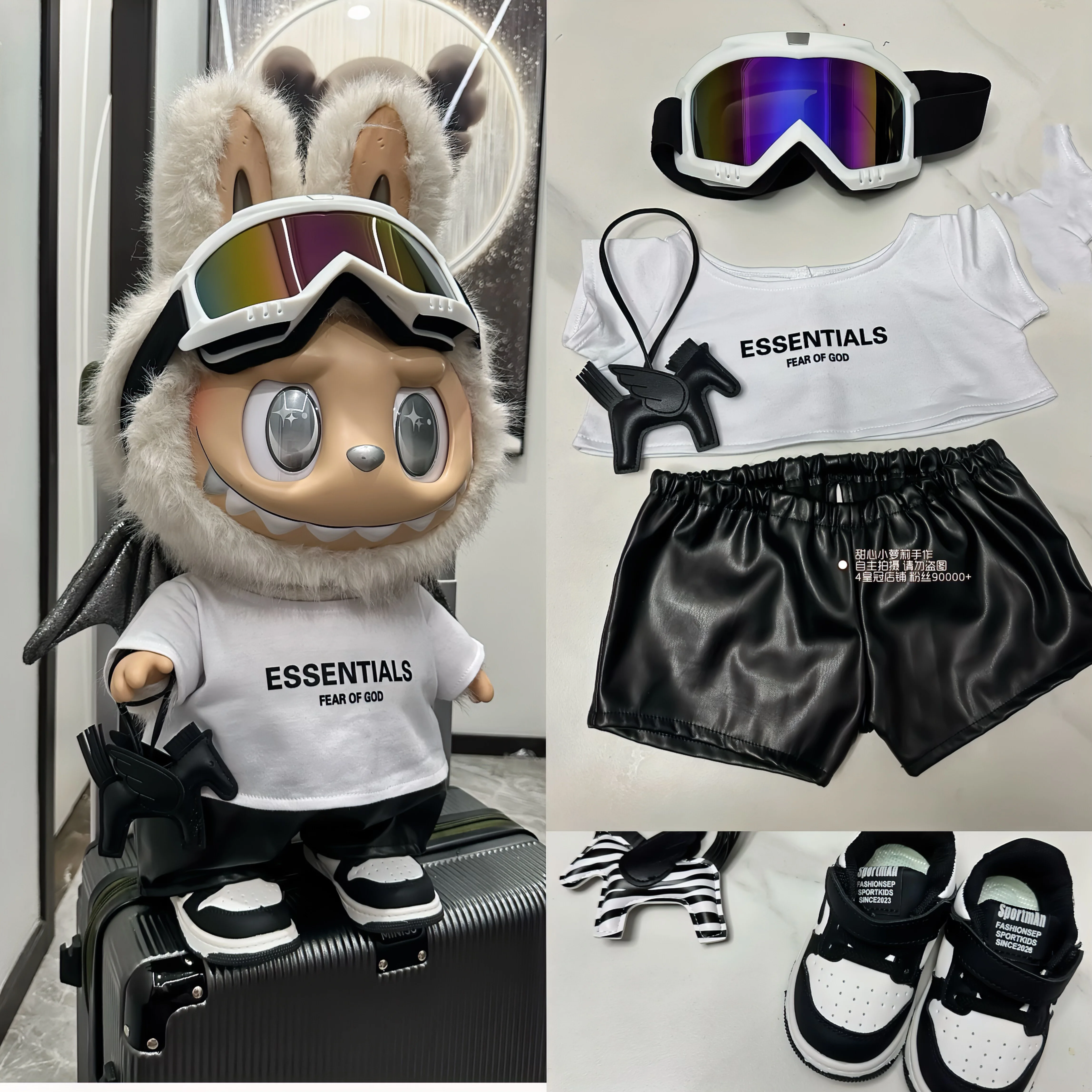 

Оригинальный комплект одежды для куклы Zimomo Baby 58 см: модный брендовый наряд для куклы, мягкий плюшевый костюм, аксессуары для кукол.