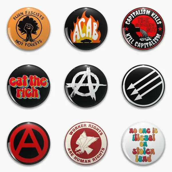 Anarchy Be Gay Do Crime Goose Bi Eat Soft Button Pin Customizable Clothes Cartoon Lapel Pin Funny Cute Lover Gift Decor Collar