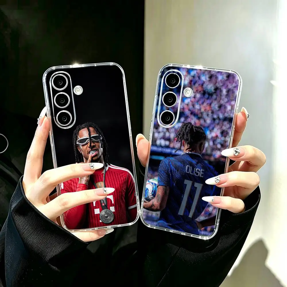 Football M-Michael Olise  Phone Case Transparent Silicone Soft For SamsungA10,12,20,21S,30,31,40,50,51,52,70,71