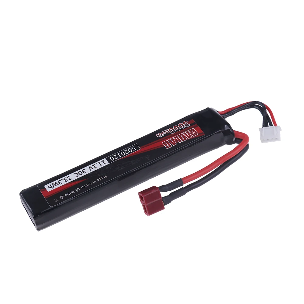 11.1V Lipo Battery for Airsoft Gun 11.1V 3S 3000mAh 30C for Water Guns Airsoft BB Air Pistol Electric Toys 3S Batteries