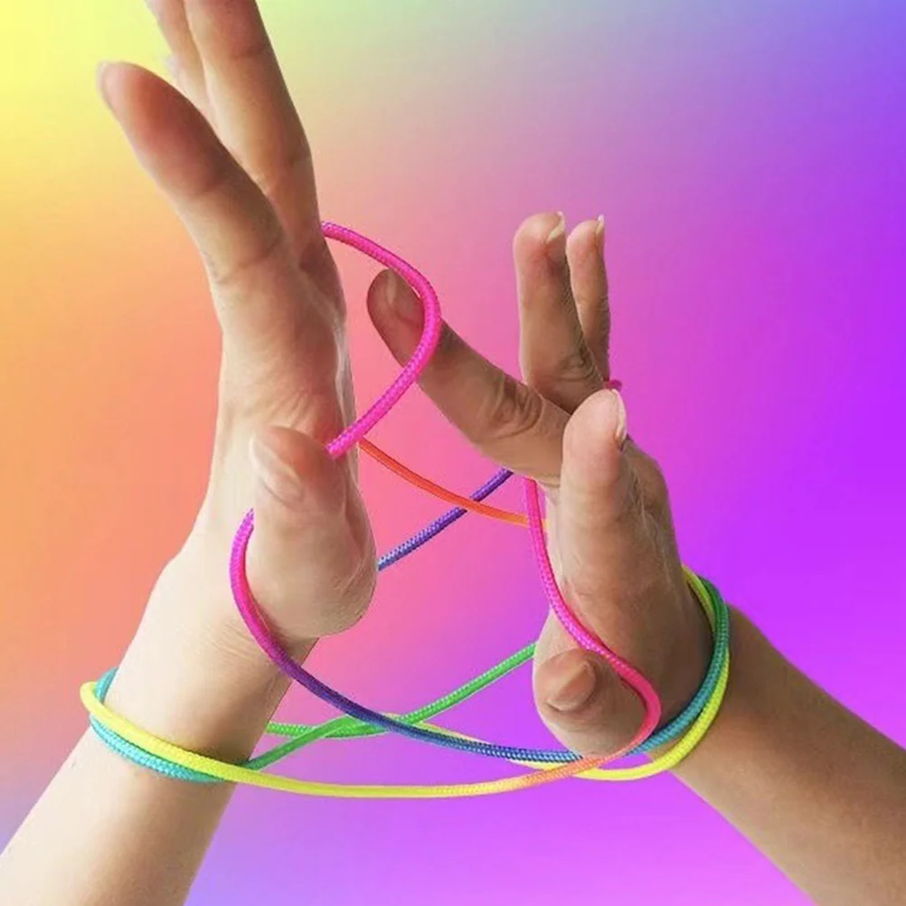 เกมเชือกนิ้วแบบวินเทจ 2 ชิ้น สำหรับเด็ก ฝึกการประสานมือและตา เสริมสร้างความคิดสร้างสรรค์ เล่นสนุกกลางแจ้ง อุปกรณ์จัดงานปาร์ตี้ เกมเชือกนิ้วแบบโบราณ