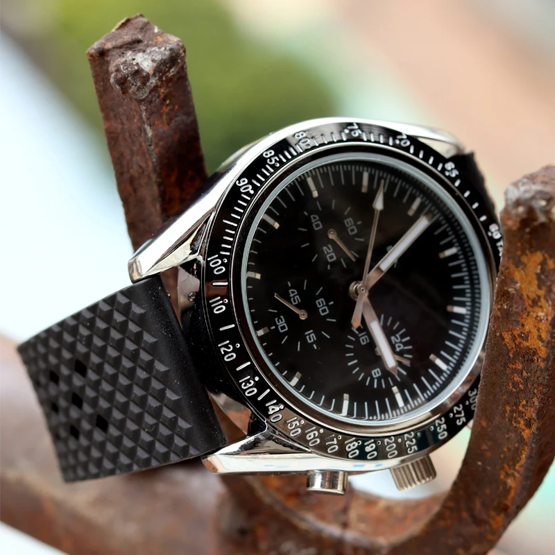 New Fluorine Rubber Watch Strap Three Dimensional Honeycomb Design Quick Release Watchband Watch Accessories For 18mm 20mm 22mm