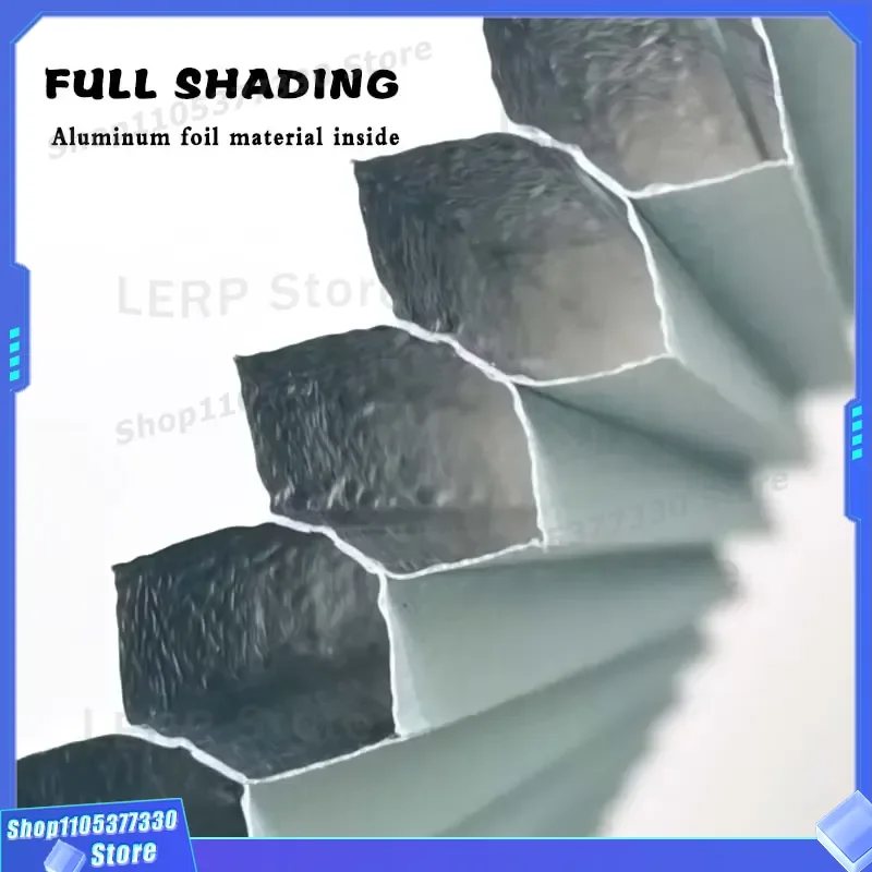 Smart Electric Honeycomb Blinds Day Night Cellular Shades UV Protection Half Full Shading Built-in Motor for Home Window