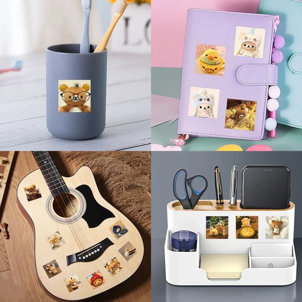 

75 Pcs Non-repeating Rilakkuma Cute Stickers Decorative DIY Scrapbook Journal Material Sticker Pack Phone Laptop Decal Gift Toys
