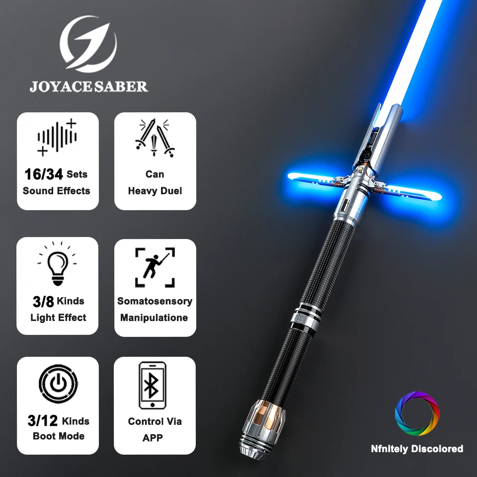 

Survivor Crossguard Световой меч Ксенопиксельный Cal Light Sabre Неопиксельная металлическая ручка Лазерный меч Тяжелый дуэльный светящийся игрушки для косплея