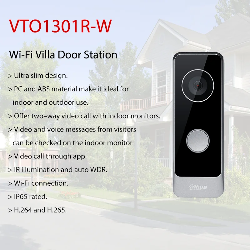 Dahua VTO1301R-W Videocitofono - Smart Home Video Doorphone Ezviz recensione e prezzo