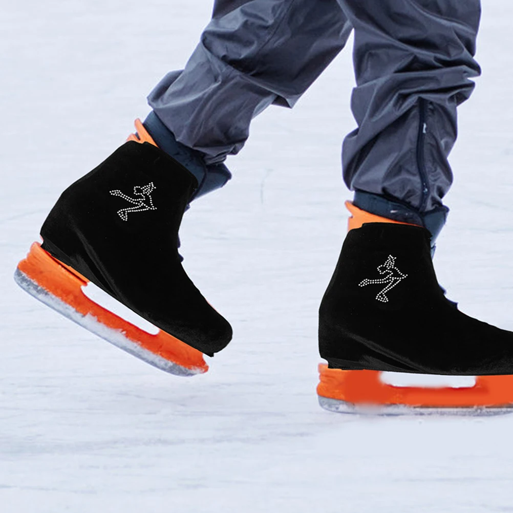 

Elastic Skate Covers Boot Shoe Protectors Purple M Size Fits Most Hockey Skates Team Sports Shoe Cover For