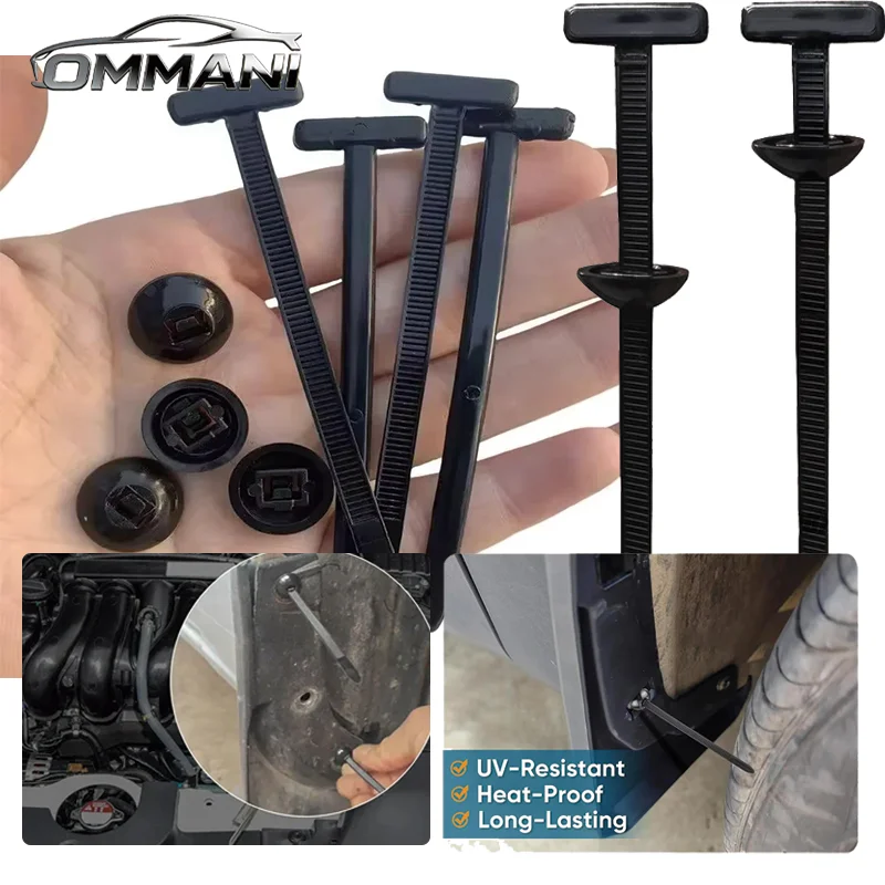 Car Cable Tie Buckle Fixed Through Core Nail Cable Tie Buckle The Core Nail Mudguard Fender Inner Lining Trunk Buckle