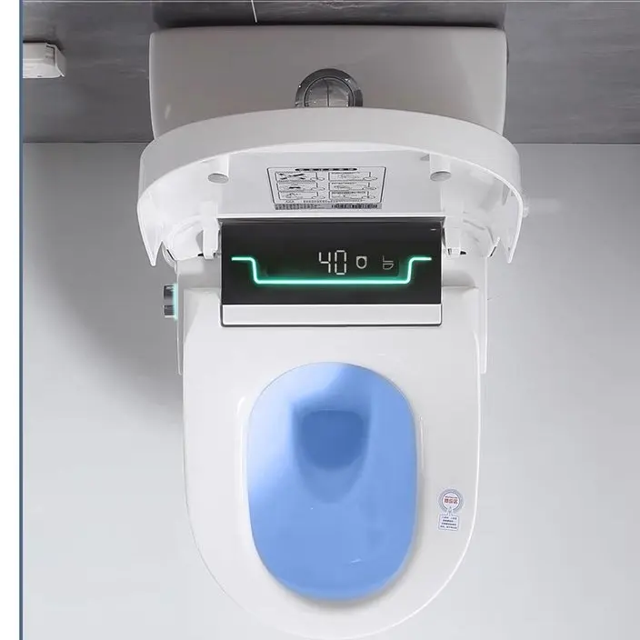 Straight flush smart toilet large diameter small apartment straight toilet
