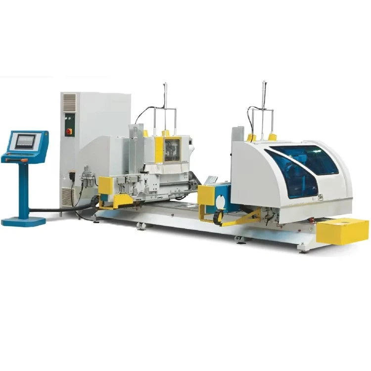 FUMA MDK2212E High Version Servo Feeding Woodworking Fully Automatic Double-end Tenoning Mortiser Machine 14.56kw Motor Straight