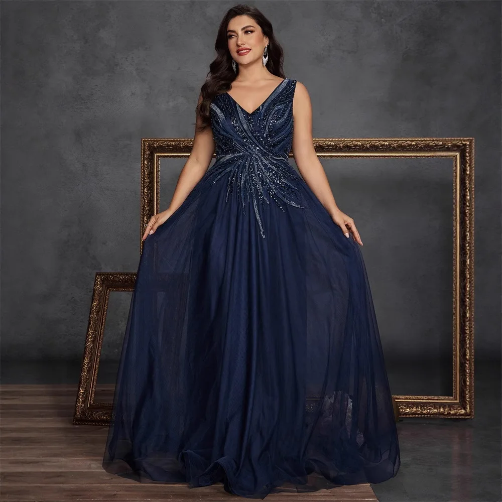 

Длинное свадебное платье с вышивкой Ele, торжественное вечернее платье для женщин больших размеров, Mommy Dr, круглая шелковая ткань с низкой талией