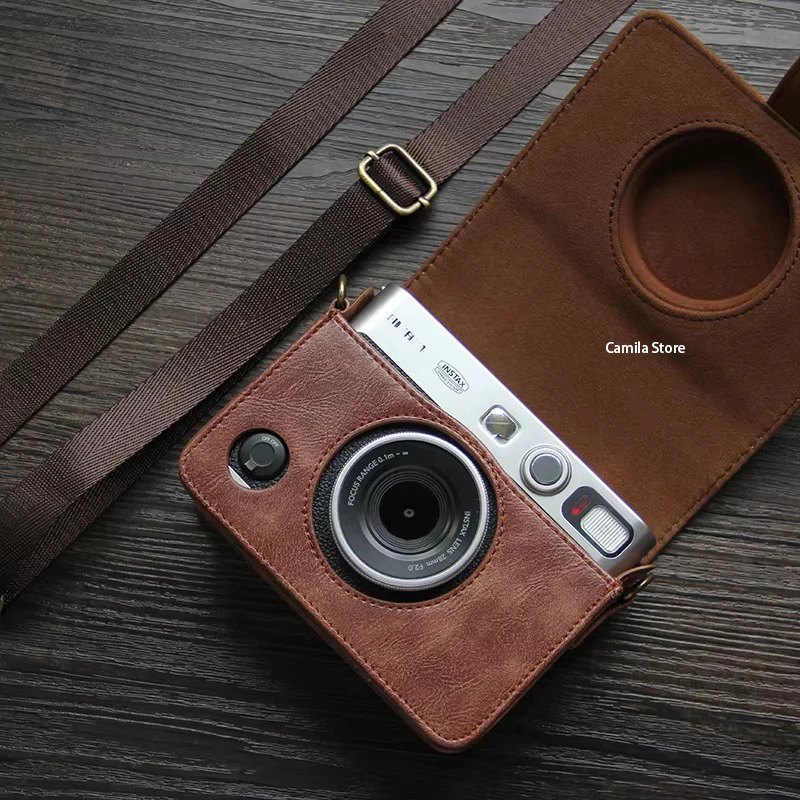 Suitable for Fuji Fujifilm instax mini EVO camera bag protective leather box shell Case Cover Sheath outdoor Pouch accessories