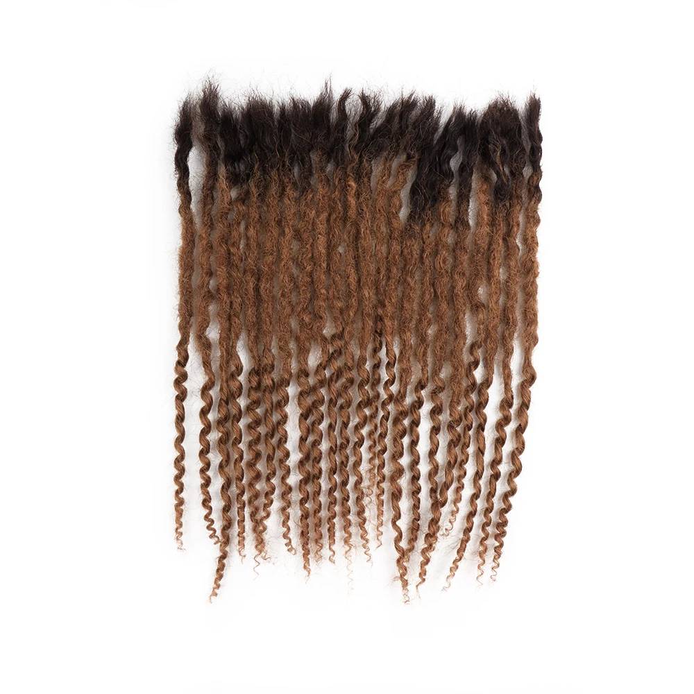 Orientfashion 100% cabelo humano encaracolado termina textura locs tcolor dreadlocks extensões texturizado enrolado dicas locs novo estilo