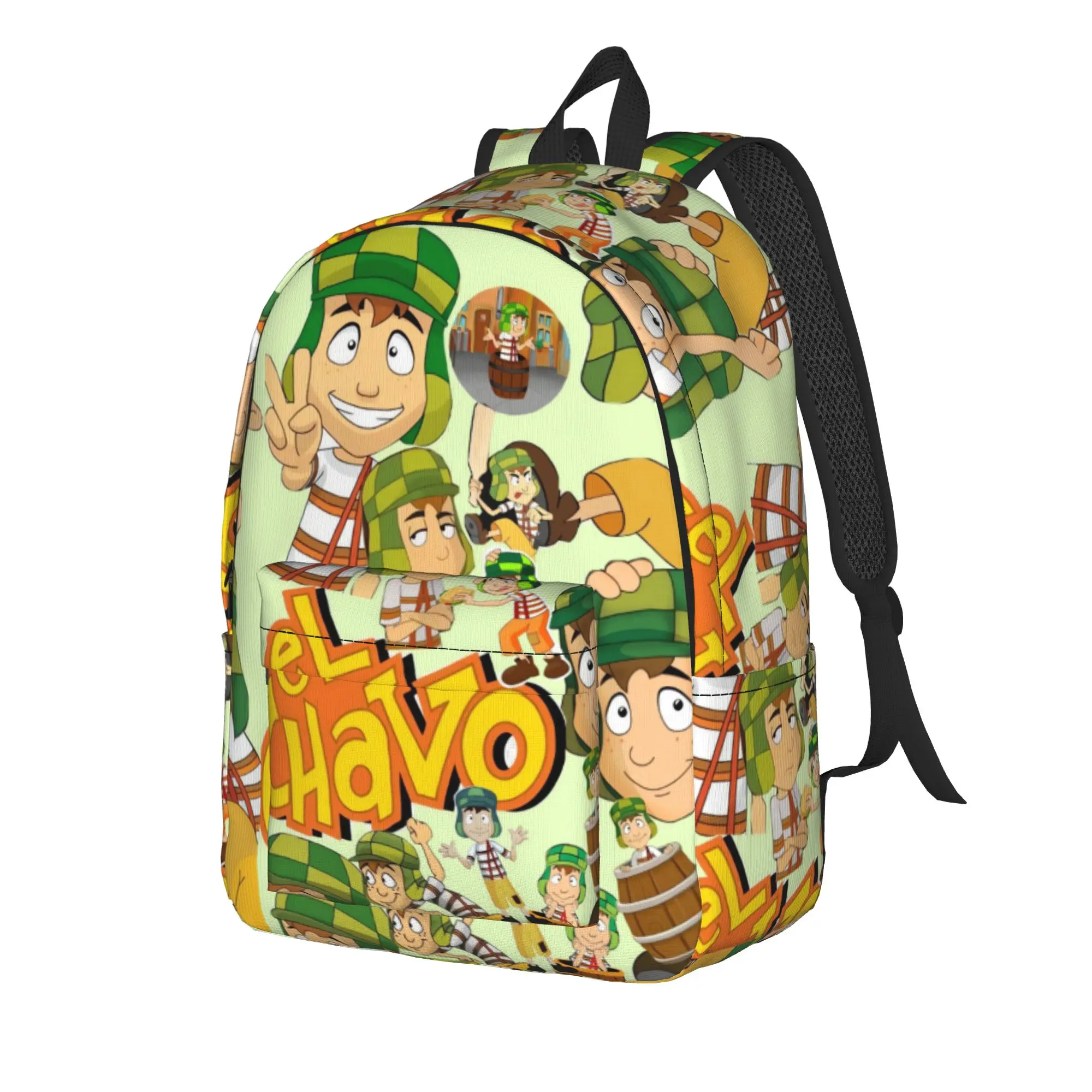 El Chavo del Ocho Backpack Unisex  Print Backpacks Polyester Streetwear High School Bags College Colorful Rucksack