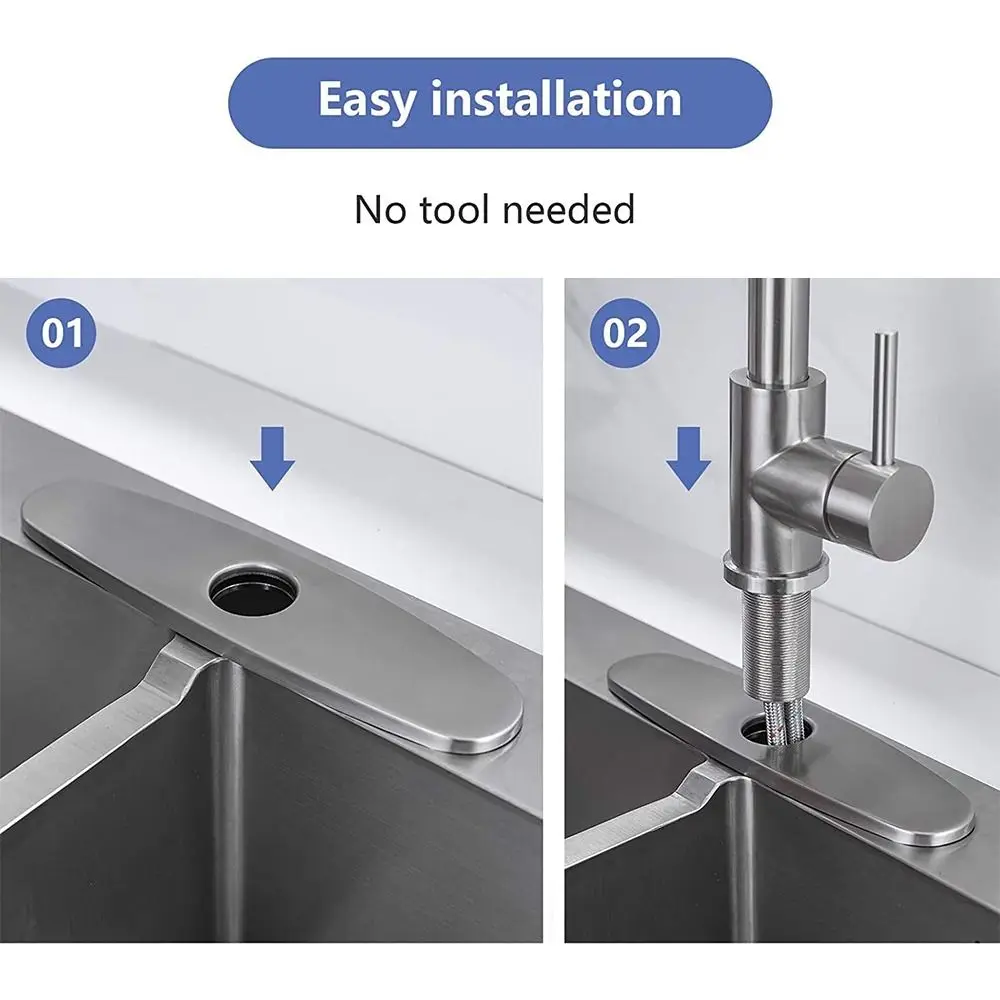 Decorative Plate Sink Base Faucet Plate Hole Cover Bathroom Faucet Escutcheon Plate Tap Cover Deck Plate Faucet Deck Plate