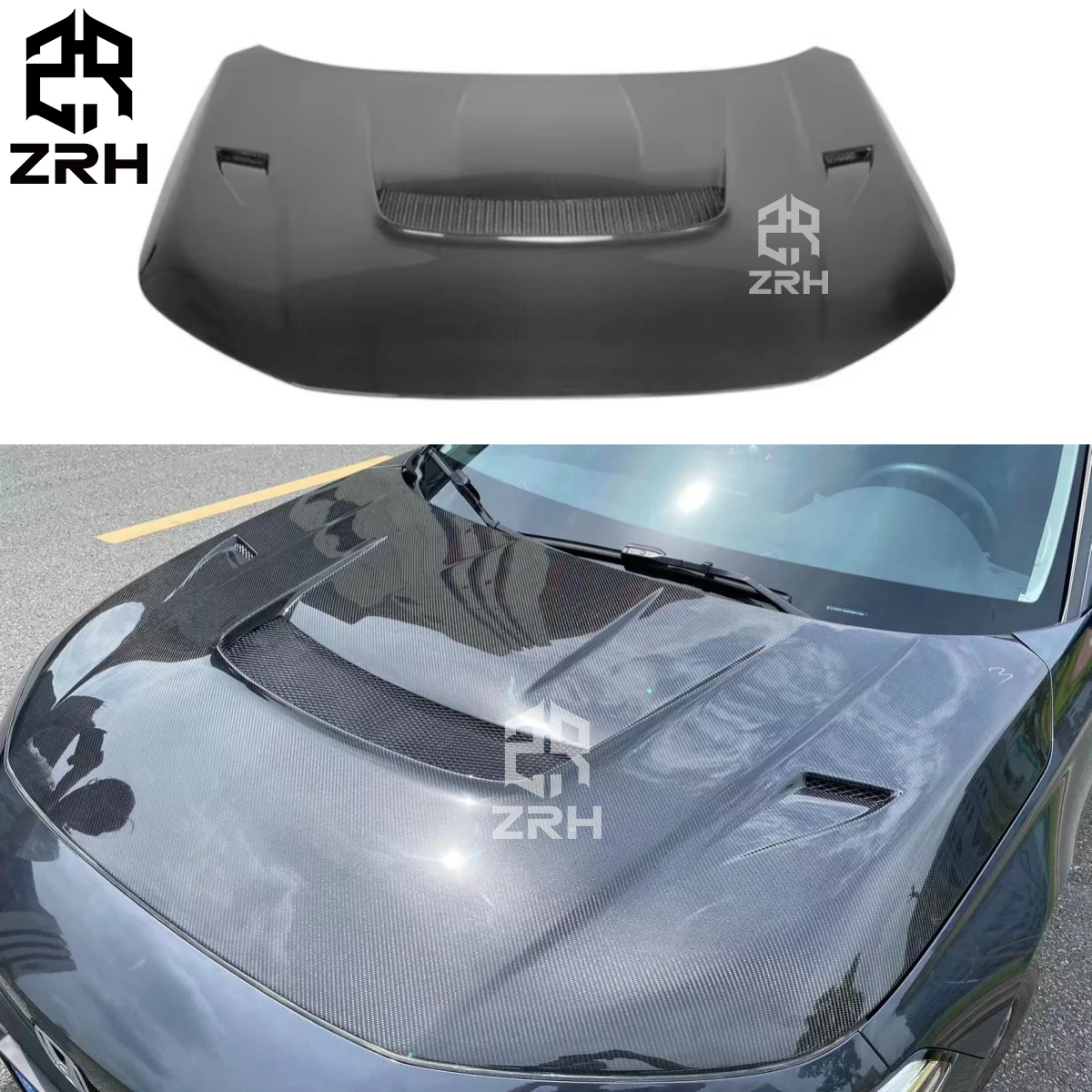 

hd Civic Carbon Fiber Car Hood Bonnet Engine Cover for Civic 11th 2021-2024 Bodykit