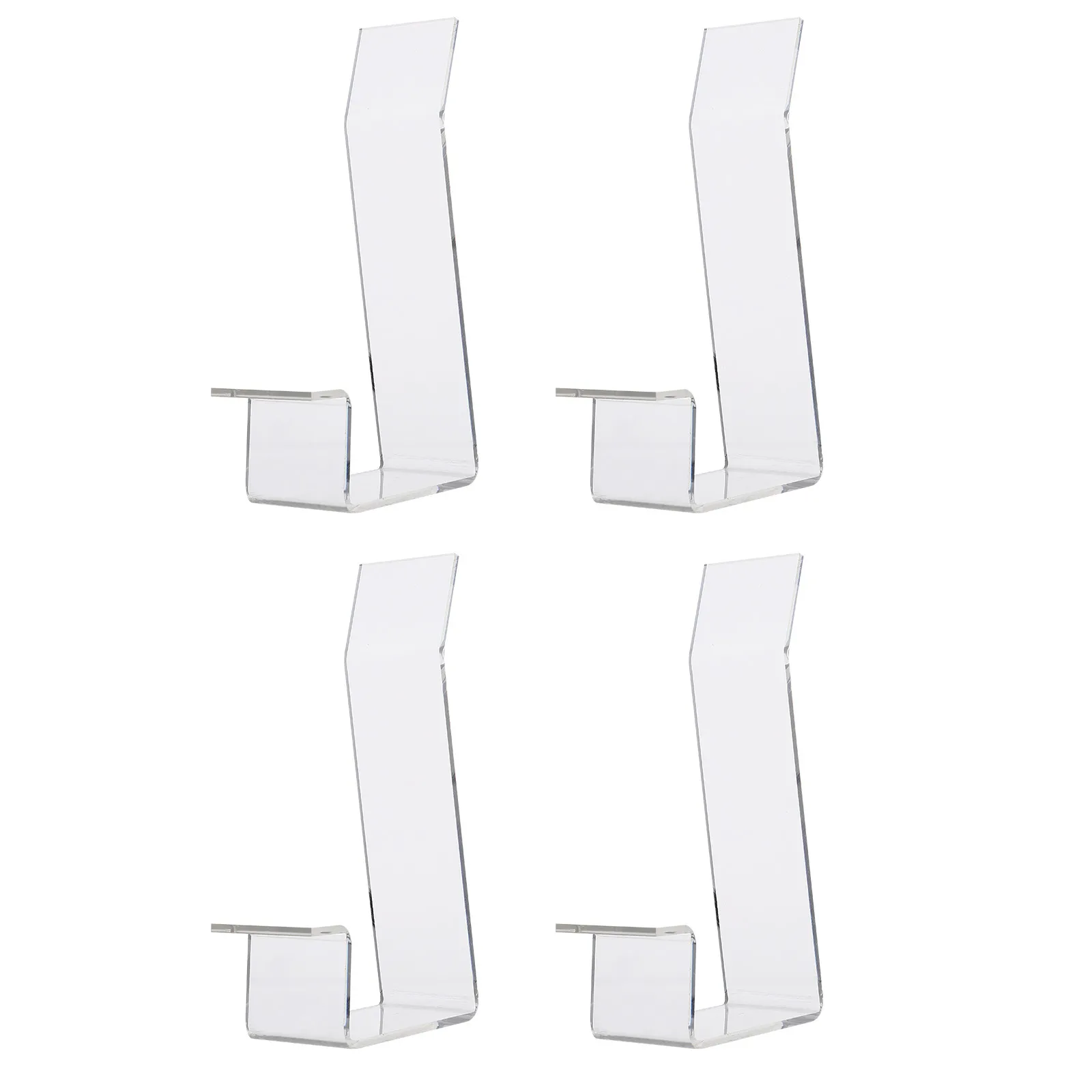 4Pcs Shoe Display Stand Acrylic Shoes Holder High Heel Sneaker Stand Clear Shoe Support Rack Store Display Acrylic Shoes Rack