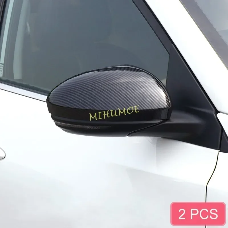 For 2020-2025 Nissan Sentra Car Side Door Rear View Mirror Decoration Cover Trim ABS Carbon Fiber