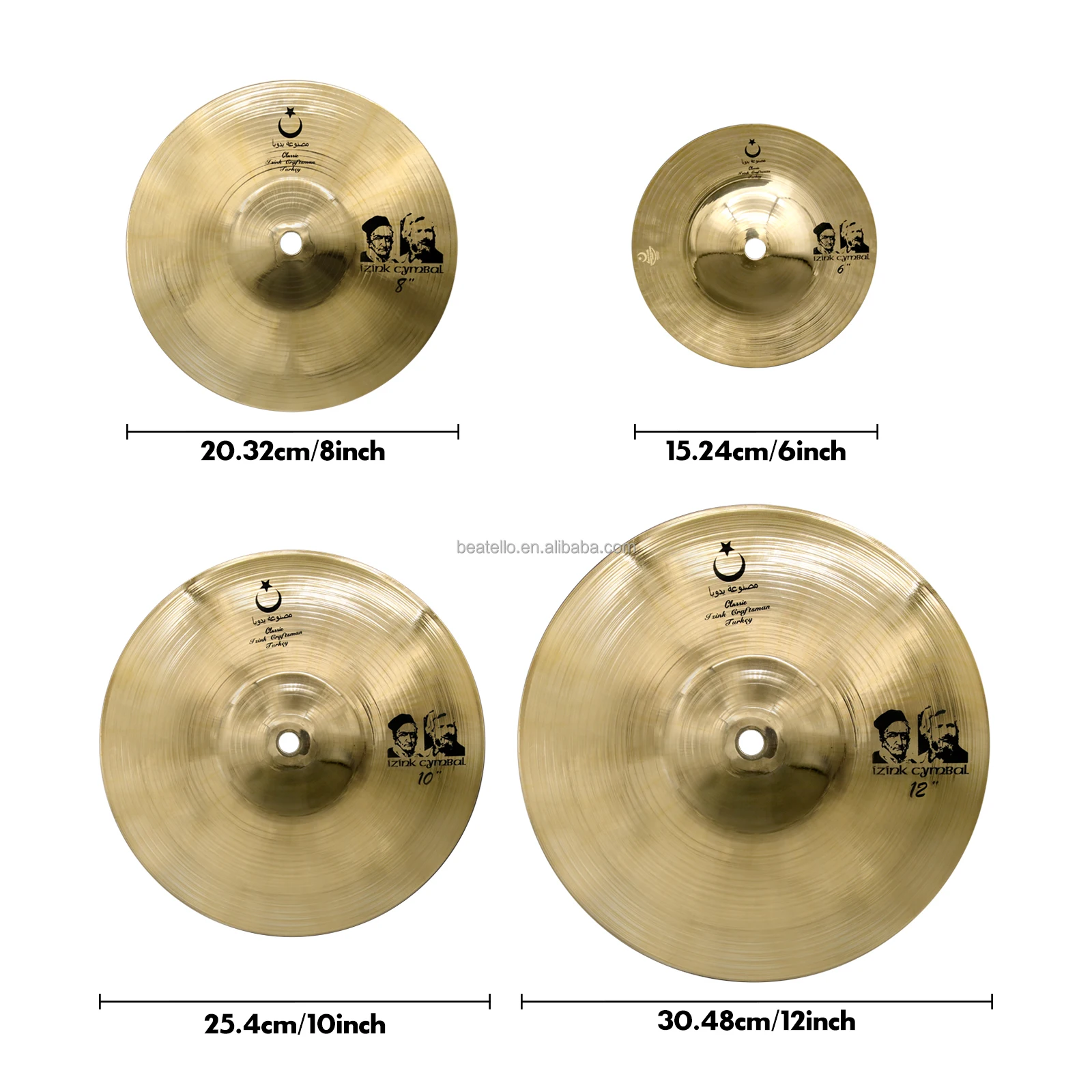 Low Volume 18 Inch CHINA Cymbal High Quality Silvery-Grey Silent Cymbals Designed For Beginners Drums Practice