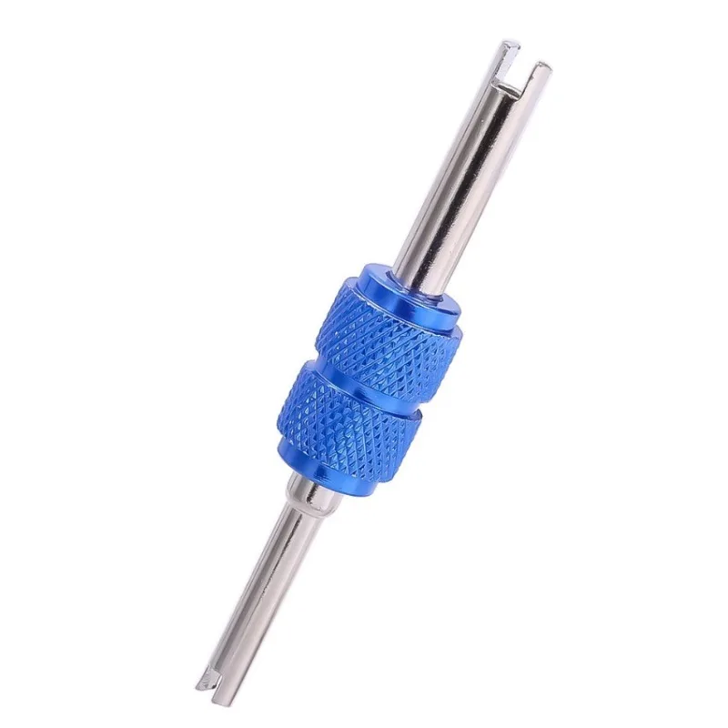 Car Valve Core Wrench Aluminum Alloy Auto Tire Air Conditioning Valve Core Double Head Screwdriver Valve Core Disassembly Tool