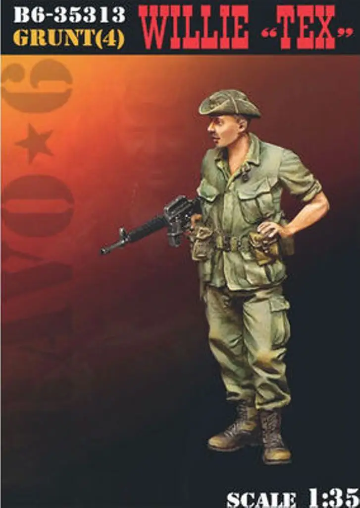 

1:35 Scale Die-cast Resin Soldier 3 People Need To Assemble And Color By Yourself Free Shipping