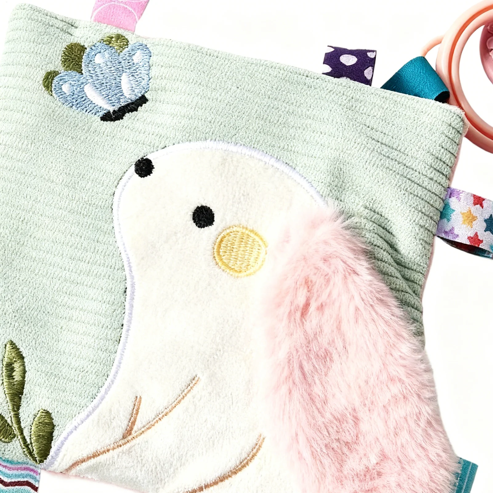 

Kids Security Blanket Soothing Breathable Gentle Towel With Hook Soft Rabbit Security Blanket For Girl Car Seat Bed Travel Home