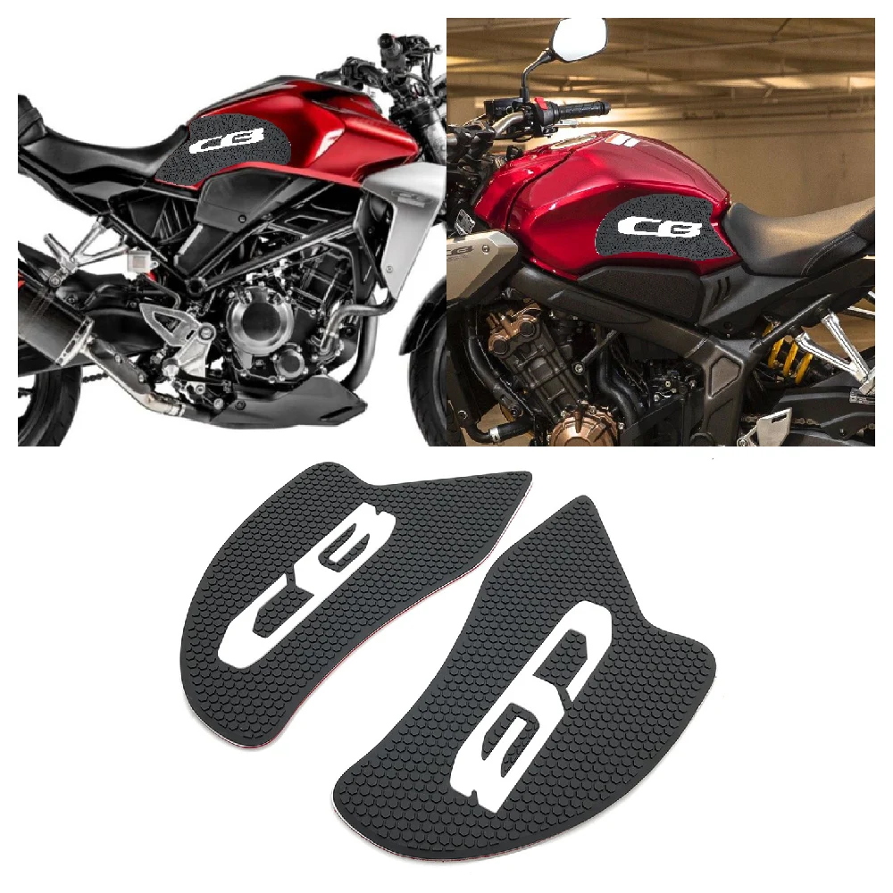 

Motorcycle Tank Pad FuelTank Side Knee Traction Grips Anti Slip Pads Fit for Honda CB300R CB250R ABS CB 300R 250R 150R 2019-2024