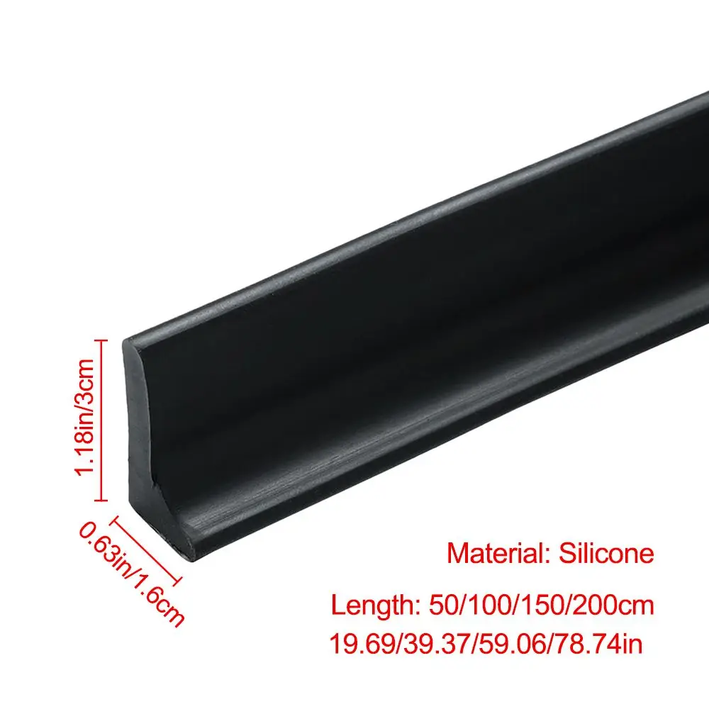 Flood Barrier Shower Dam แห้งและเปียกแถบยึดน้ําประตูด้านล่างแถบปิดผนึก Self-Adhesive Water Stopper